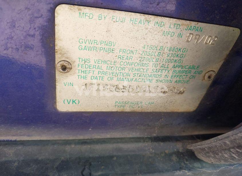 Photo 9 of 2003 Subaru Forester X (VIN JF1SG63613H738960)