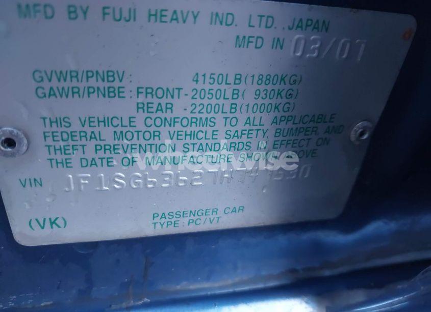 Photo 9 of 2007 Subaru Forester 2.5X (VIN JF1SG63627H747530)