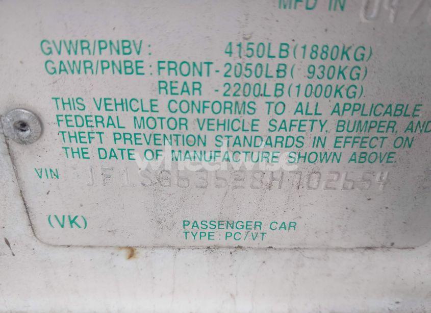 Photo 9 of 2008 Subaru Forester 2.5X (VIN JF1SG63628H702654)