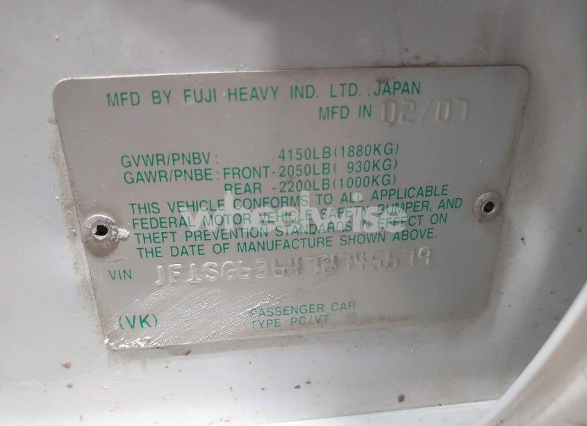 Photo 9 of 2007 Subaru Forester 2.5X (VIN JF1SG63647H745679)