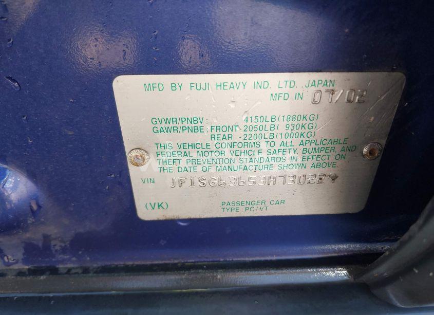 Photo 9 of 2003 Subaru Forester X (VIN JF1SG63653H730229)