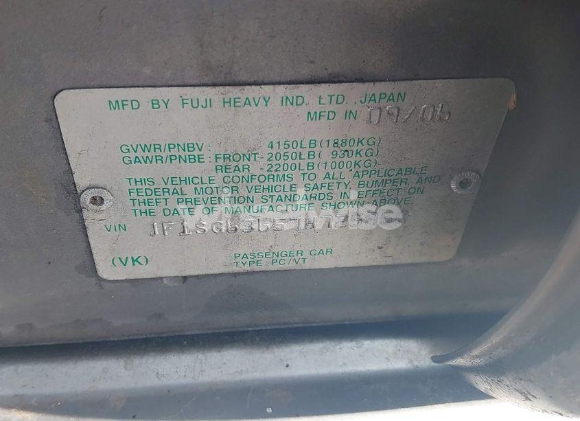 Photo 9 of 2007 Subaru Forester 2.5X (VIN JF1SG63657H725960)