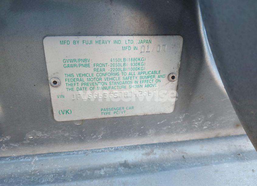 Photo 9 of 2007 Subaru Forester 2.5X (VIN JF1SG63657H742869)