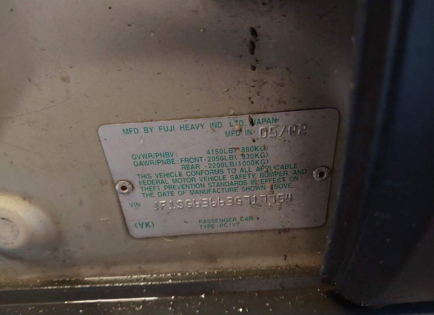 Photo 9 of 2003 Subaru Forester X (VIN JF1SG63663G717754)