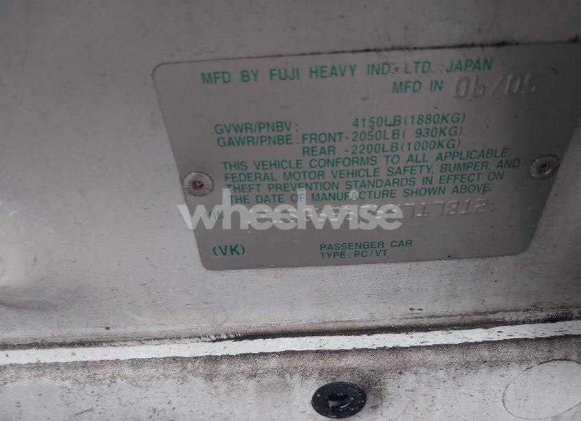 Photo 9 of 2006 Subaru Forester 2.5X (VIN JF1SG63676H717812)