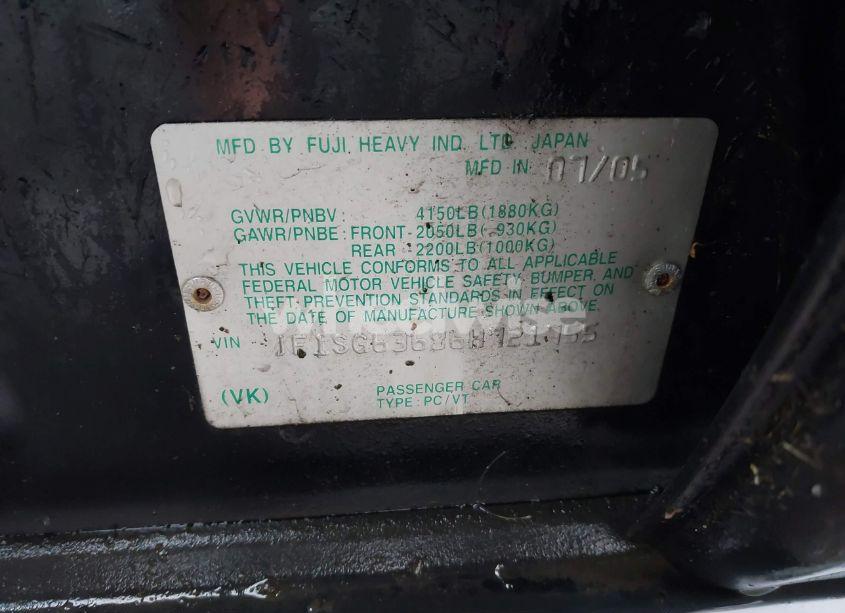 Photo 9 of 2006 Subaru Forester 2.5X (VIN JF1SG63686H721755)