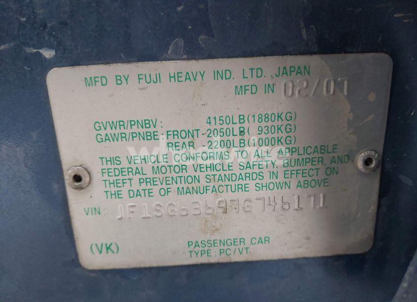 Photo 9 of 2007 Subaru Forester 2.5X (VIN JF1SG63697G746171)