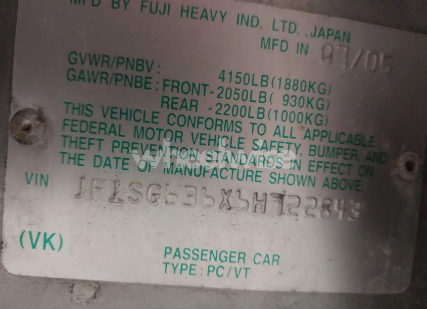 Photo 9 of 2006 Subaru Forester 2.5X (VIN JF1SG636X6H722843)