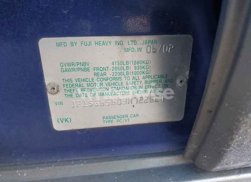 Photo 9 of 2003 Subaru Forester XS (VIN JF1SG65603H722827)