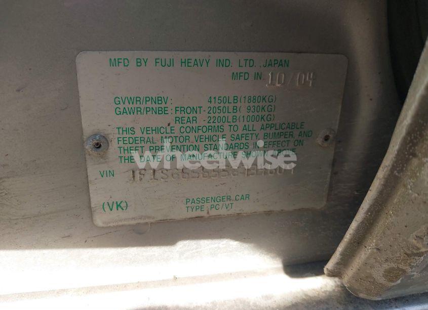 Photo 9 of 2005 Subaru Forester 2.5XS (VIN JF1SG65655G734609)