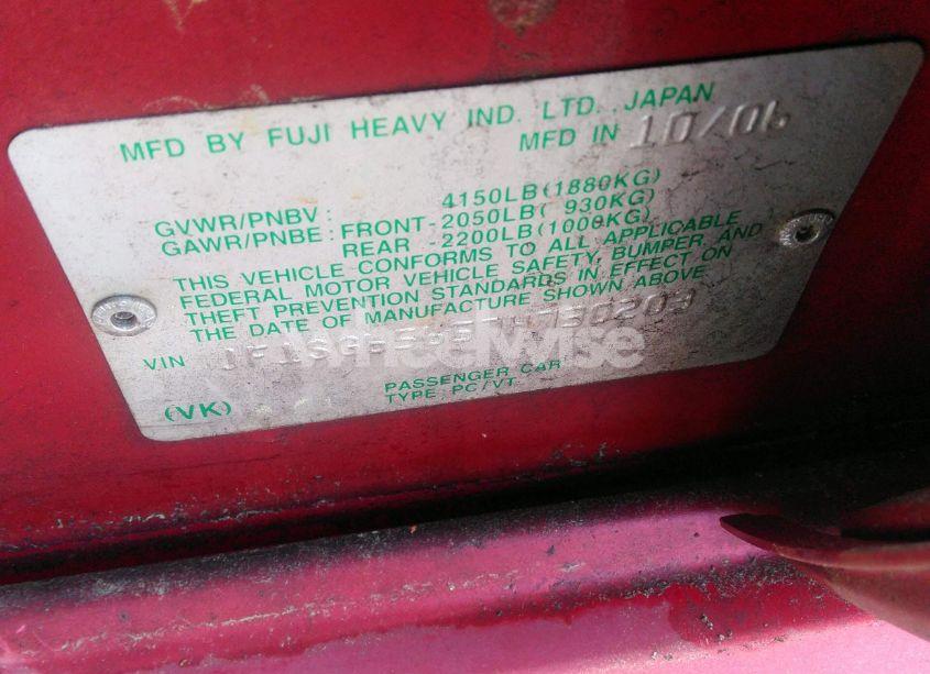 Photo 9 of 2007 Subaru Forester 2.5X (VIN JF1SG65657H730203)