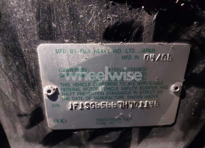 Photo 9 of 2007 Subaru Forester 2.5X (VIN JF1SG65667H701146)