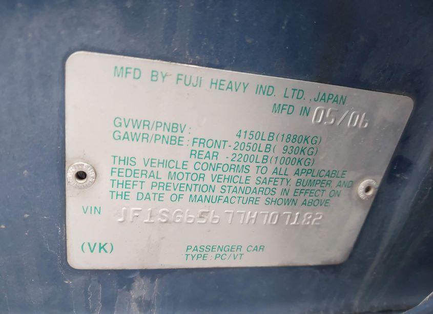 Photo 9 of 2007 Subaru Forester 2.5X (VIN JF1SG65677H707182)