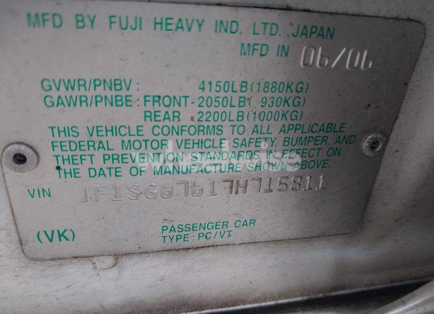 Photo 9 of 2007 Subaru Forester 2.5X L.L. BEAN EDITION (VIN JF1SG67617H715811)