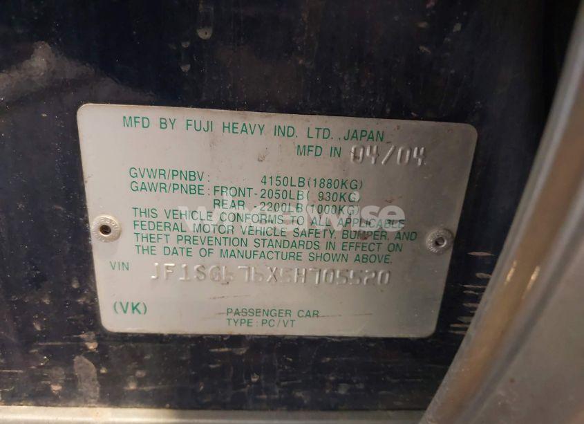 Photo 9 of 2005 Subaru Forester 2.5XS L.L. BEAN (VIN JF1SG676X5H705520)