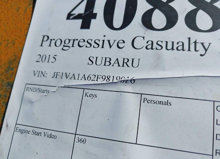 Photo 9 of 2015 Subaru Wrx (VIN JF1VA1A62F9819016)