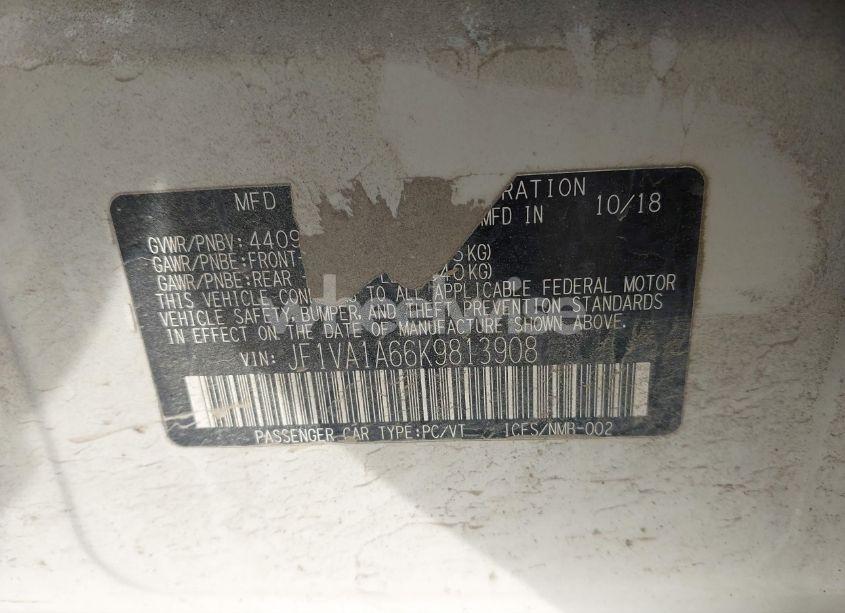 Photo 9 of 2019 Subaru Wrx (VIN JF1VA1A66K9813908)