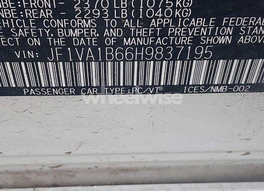 Photo 9 of 2017 Subaru Wrx (VIN JF1VA1B66H9837195)