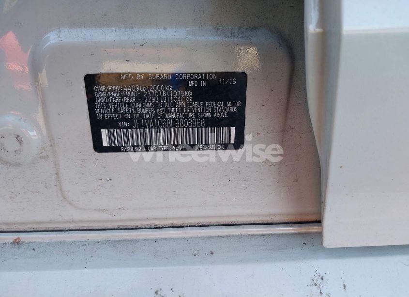 Photo 9 of 2020 Subaru Wrx PREMIUM (VIN JF1VA1C68L9808966)