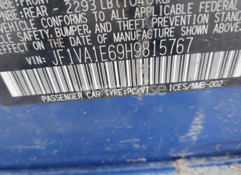 Photo 9 of 2017 Subaru Wrx (VIN JF1VA1C69H9815767)