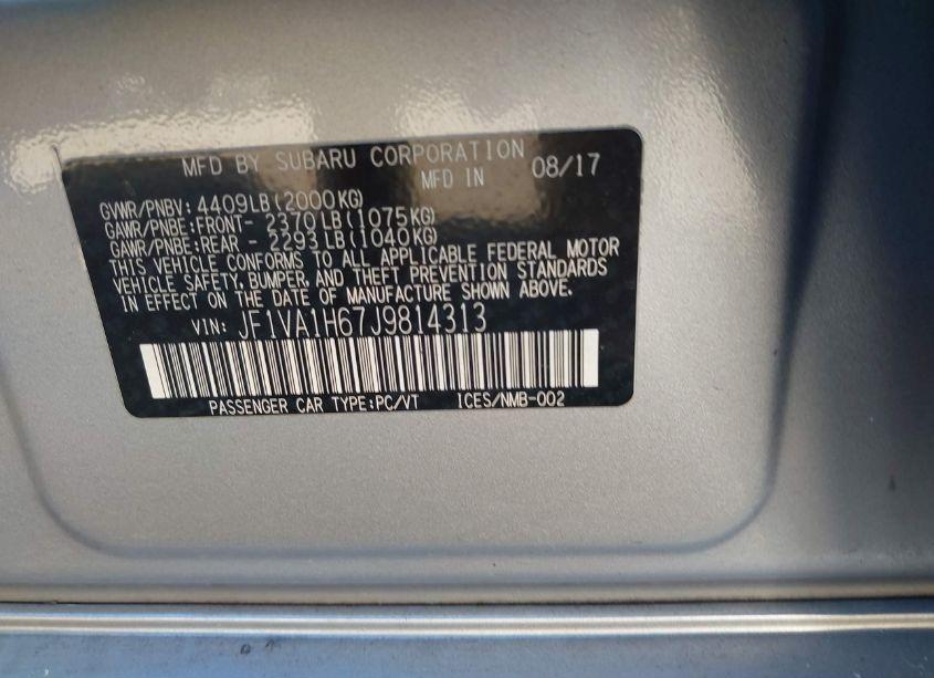 Photo 9 of 2018 Subaru Wrx LIMITED (VIN JF1VA1H67J9814313)