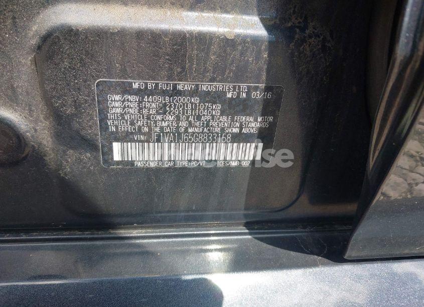 Photo 9 of 2016 Subaru Wrx LIMITED (VIN JF1VA1J65G8833158)