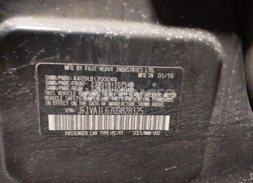 Photo 9 of 2016 Subaru Wrx LIMITED (VIN JF1VA1L67G9828325)