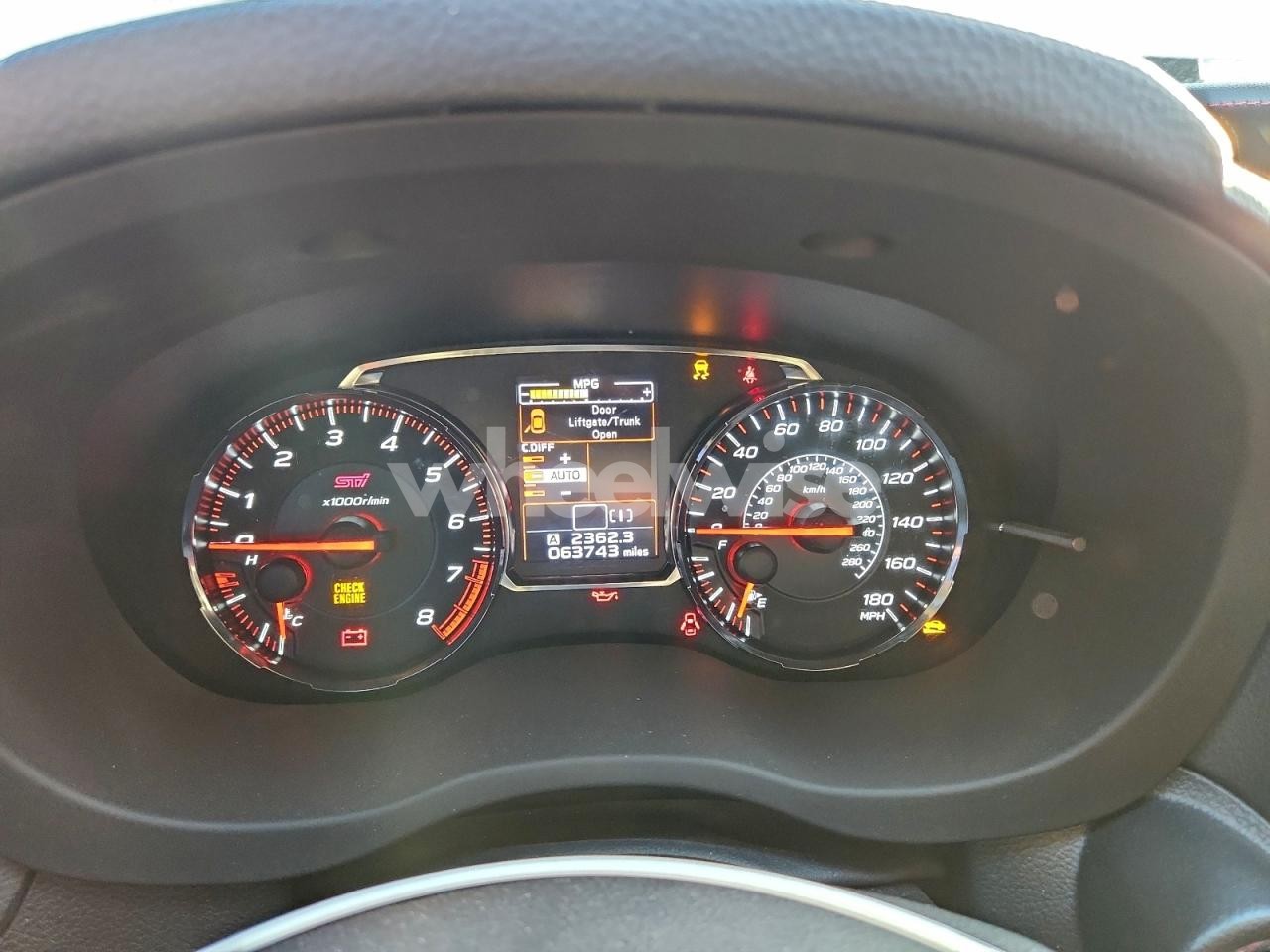 Photo 9 of 2018 SUBARU WRX STI LIMITED (VIN JF1VA2T66J9816065)