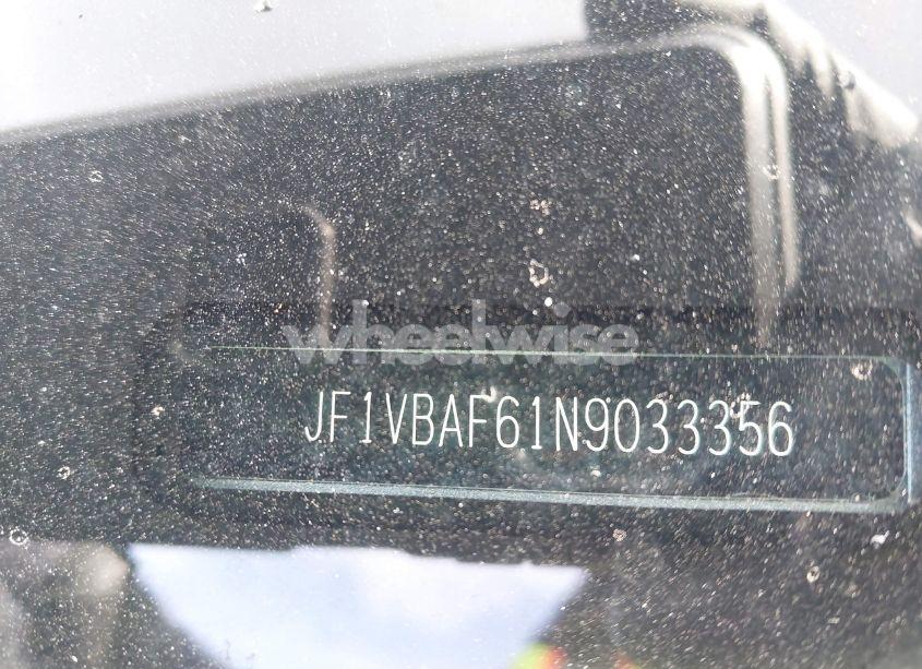 Photo 9 of 2022 Subaru Wrx PREMIUM (VIN JF1VBAF61N9033356)