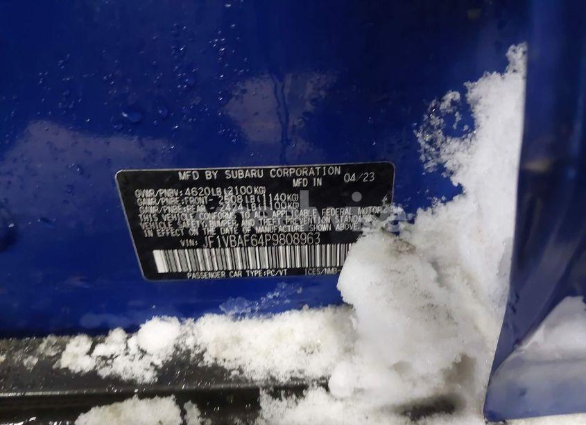 Photo 9 of 2023 Subaru Wrx PREMIUM (VIN JF1VBAF64P9808963)