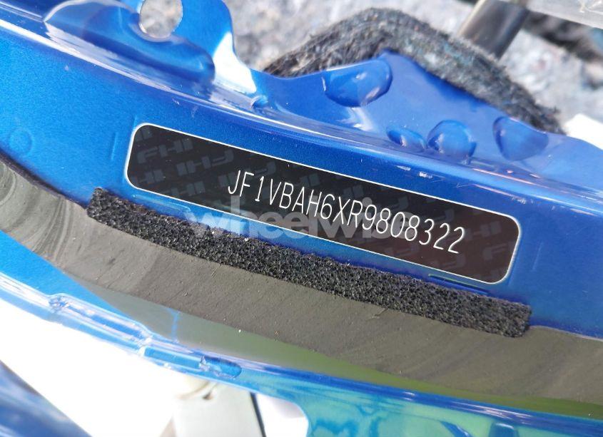 Photo 9 of 2024 Subaru Wrx PREMIUM (VIN JF1VBAH6XR9808322)