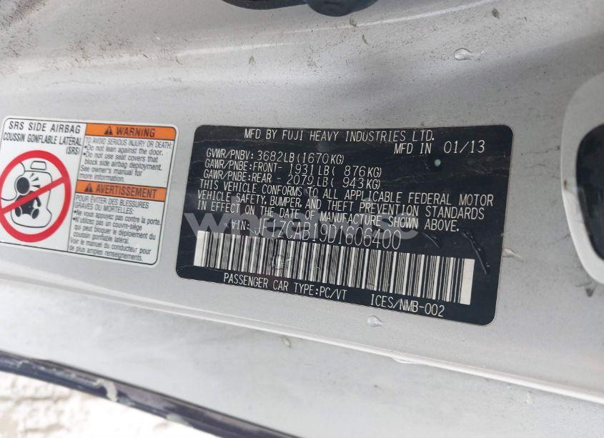 Photo 9 of 2013 Subaru Brz PREMIUM (VIN JF1ZCAB19D1606400)