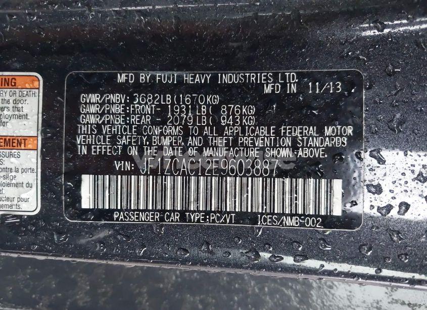 Photo 9 of 2014 Subaru Brz LIMITED (VIN JF1ZCAC12E9603887)