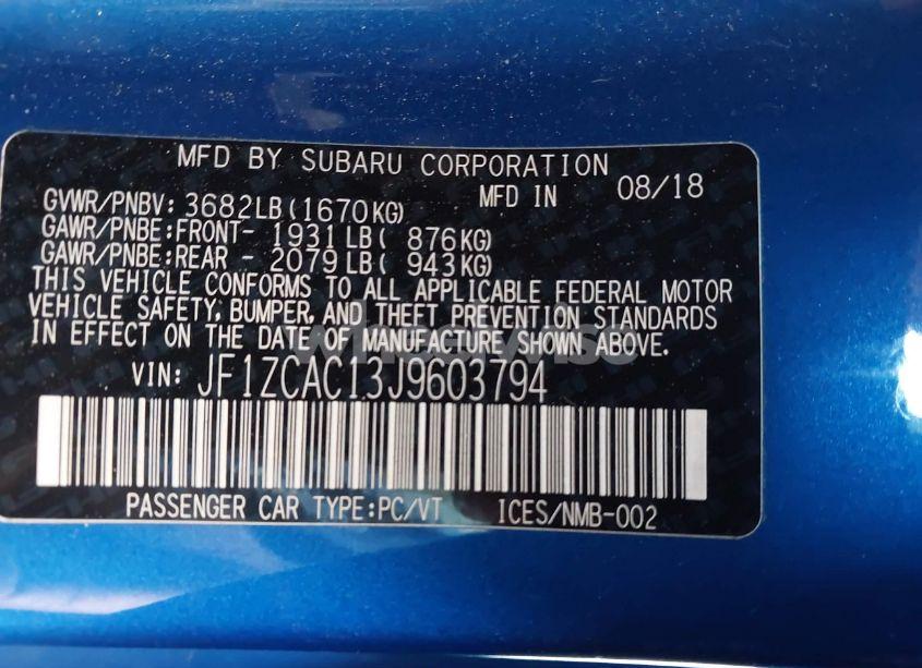 Photo 9 of 2018 Subaru Brz LIMITED (VIN JF1ZCAC13J9603794)