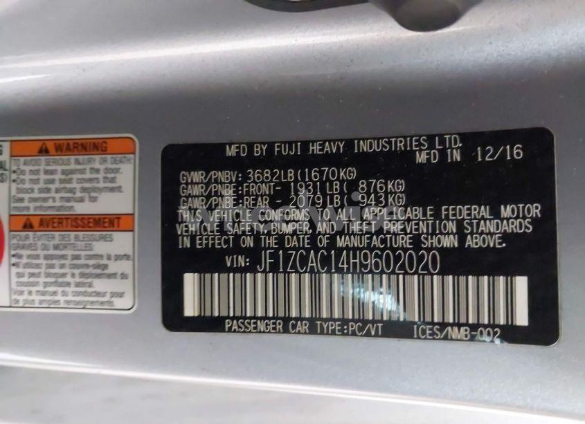 Photo 9 of 2017 Subaru Brz LIMITED (VIN JF1ZCAC14H9602020)