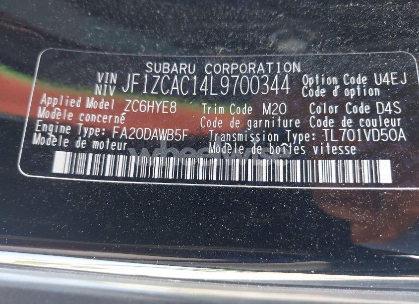 Photo 9 of 2020 Subaru Brz LIMITED (VIN JF1ZCAC14L9700344)