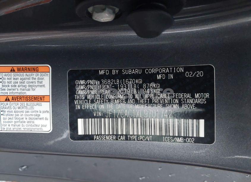 Photo 9 of 2020 Subaru Brz LIMITED (VIN JF1ZCAC1XL9701742)