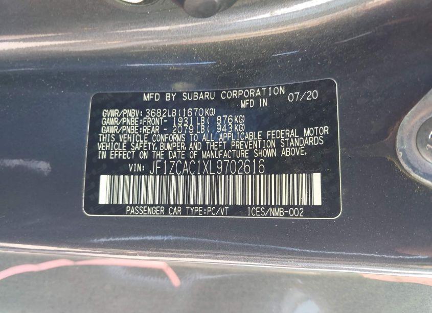 Photo 9 of 2020 Subaru Brz LIMITED (VIN JF1ZCAC1XL9702616)