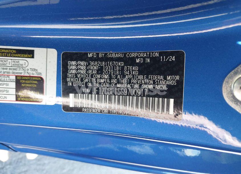 Photo 9 of 2025 Subaru Brz LIMITED (VIN JF1ZDBE15S9700917)