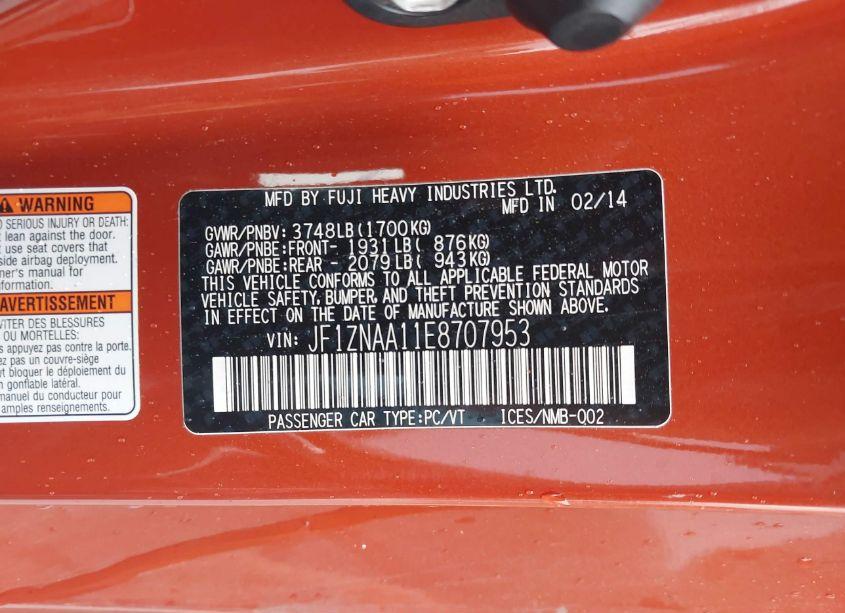 Photo 9 of 2014 Toyota Scionfr-s (VIN JF1ZNAA11E8707953)