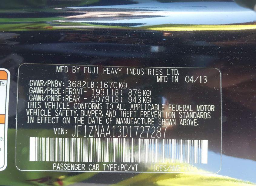 Photo 9 of 2013 Scion Fr-s (VIN JF1ZNAA13D1727287)