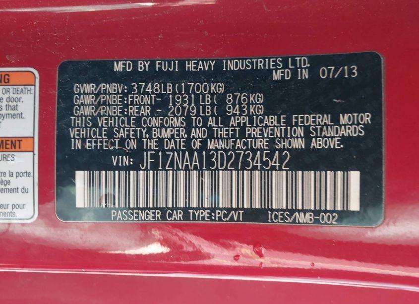 Photo 9 of 2013 Scion Fr-s (VIN JF1ZNAA13D2734542)