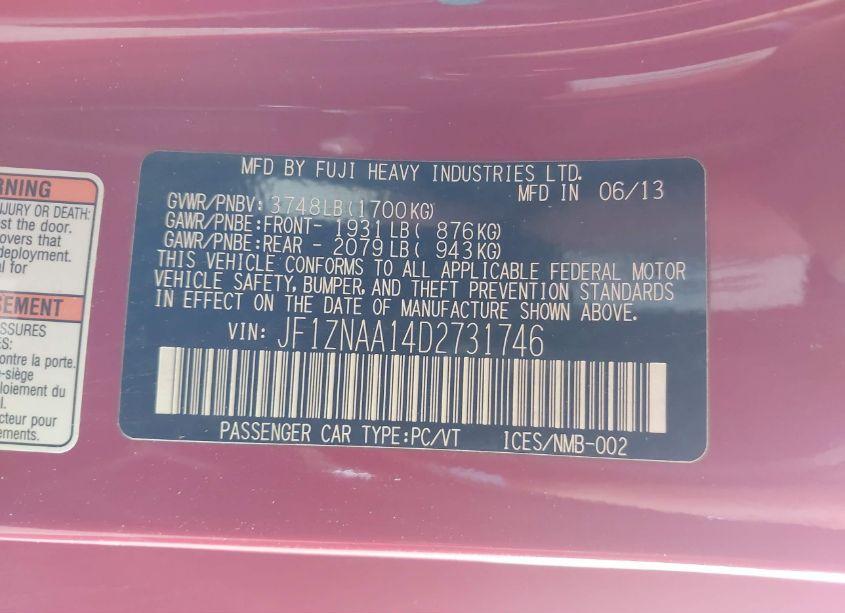 Photo 9 of 2013 Scion Fr-s 10 SERIES (VIN JF1ZNAA14D2731746)