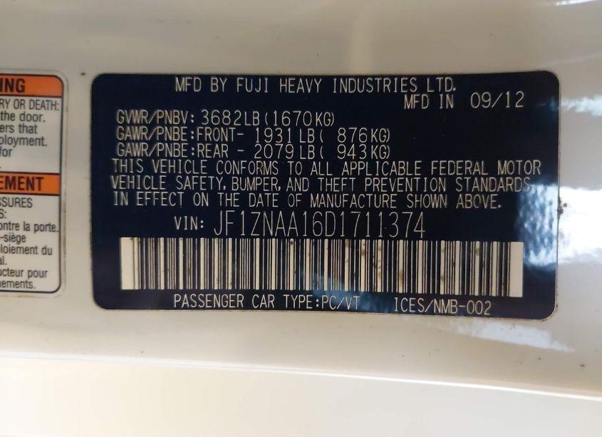 Photo 9 of 2013 Scion Fr-s (VIN JF1ZNAA16D1711374)