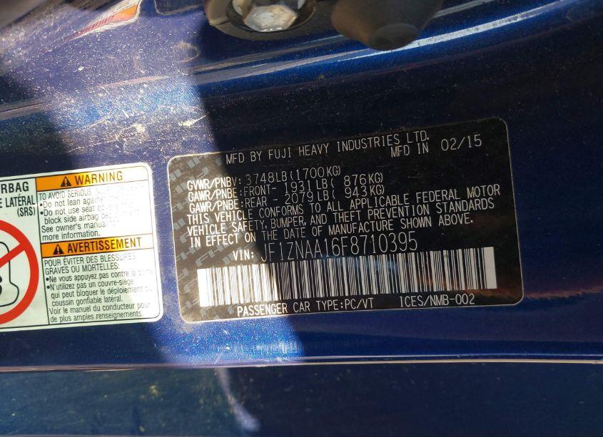 Photo 9 of 2015 Toyota Scion FR-S (VIN JF1ZNAA16F8710395)