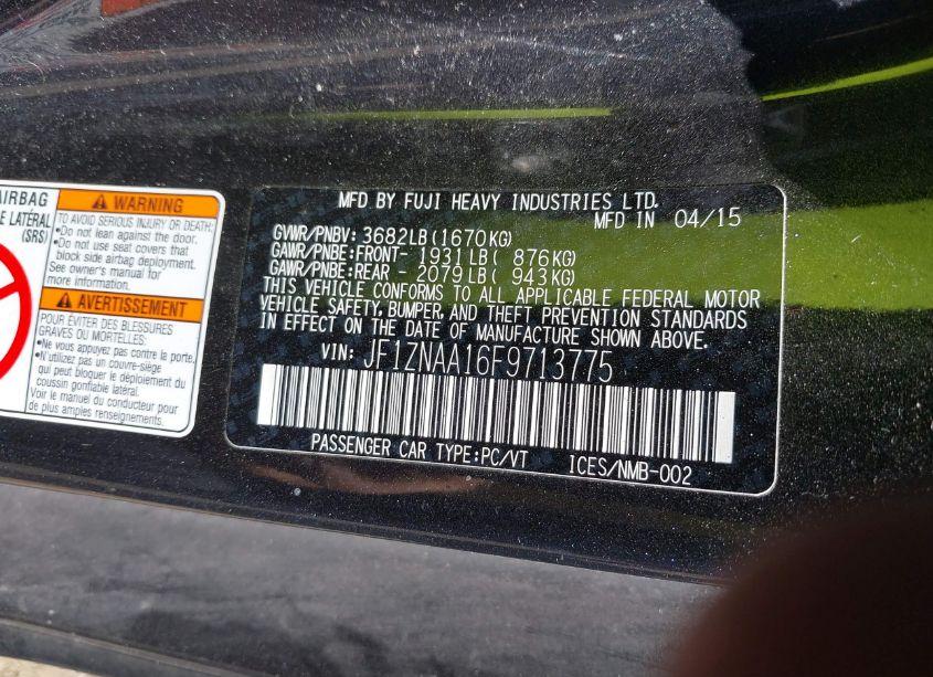 Photo 9 of 2015 Scion Fr-s (VIN JF1ZNAA16F9713775)