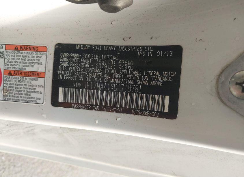 Photo 9 of 2013 Scion Fr-s (VIN JF1ZNAA1XD1718781)