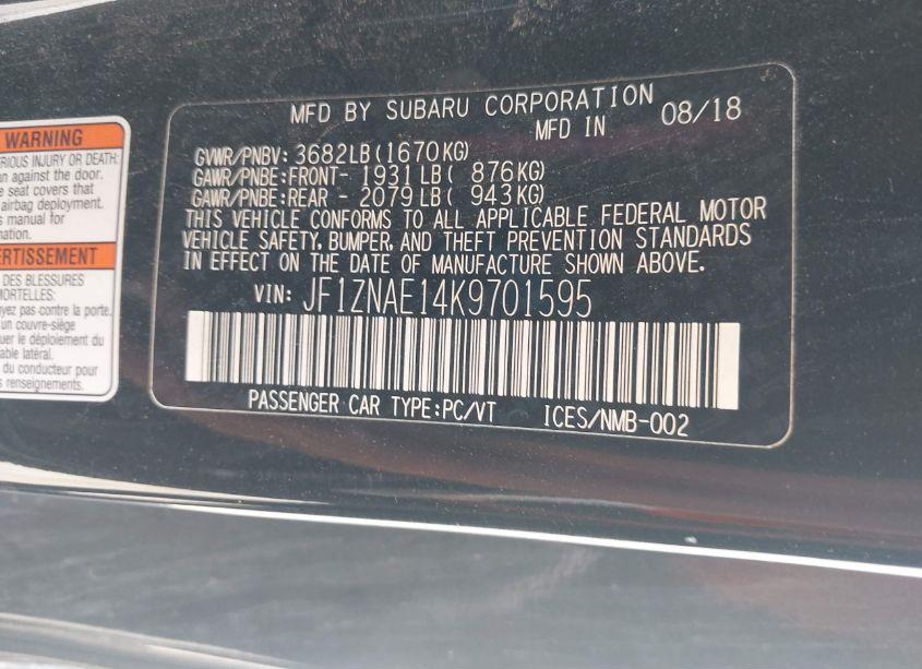 Photo 9 of 2019 Toyota 86 TRD SE (VIN JF1ZNAE14K9701595)