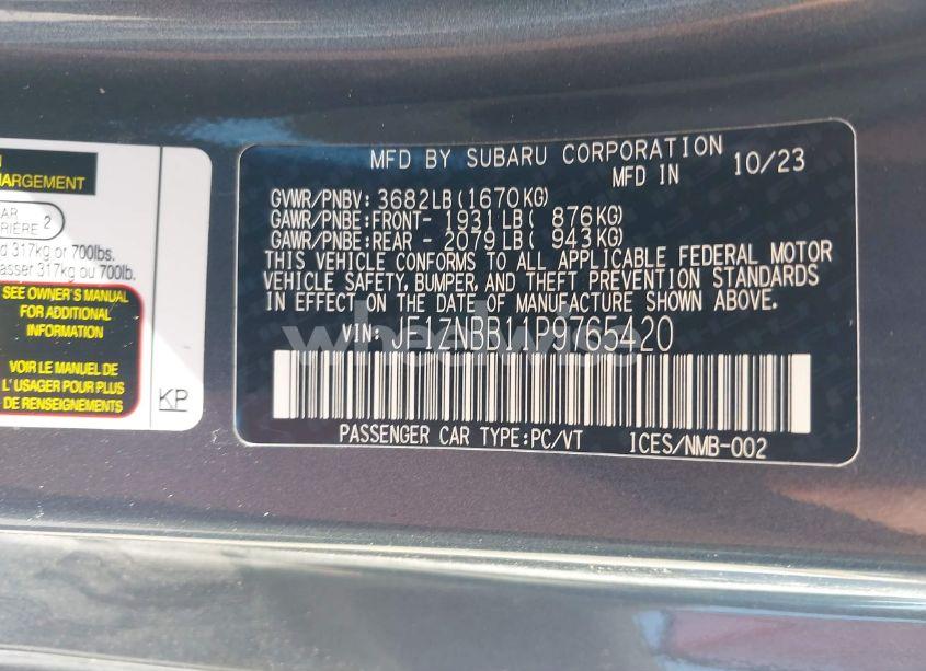 Photo 9 of 2023 Toyota Gr86 (VIN JF1ZNBB11P9765420)