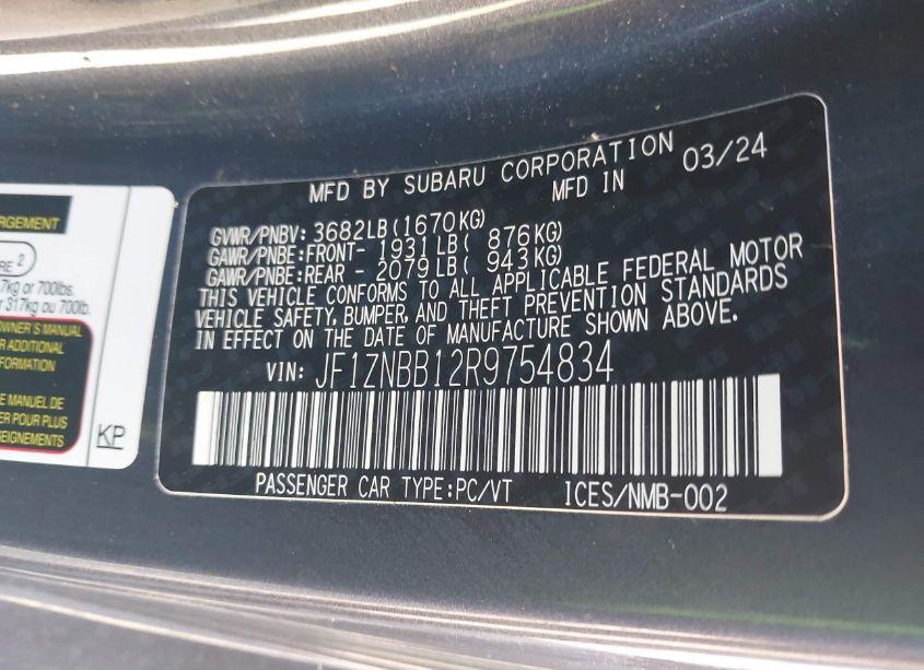 Photo 9 of 2024 Toyota Gr86 (VIN JF1ZNBB12R9754834)